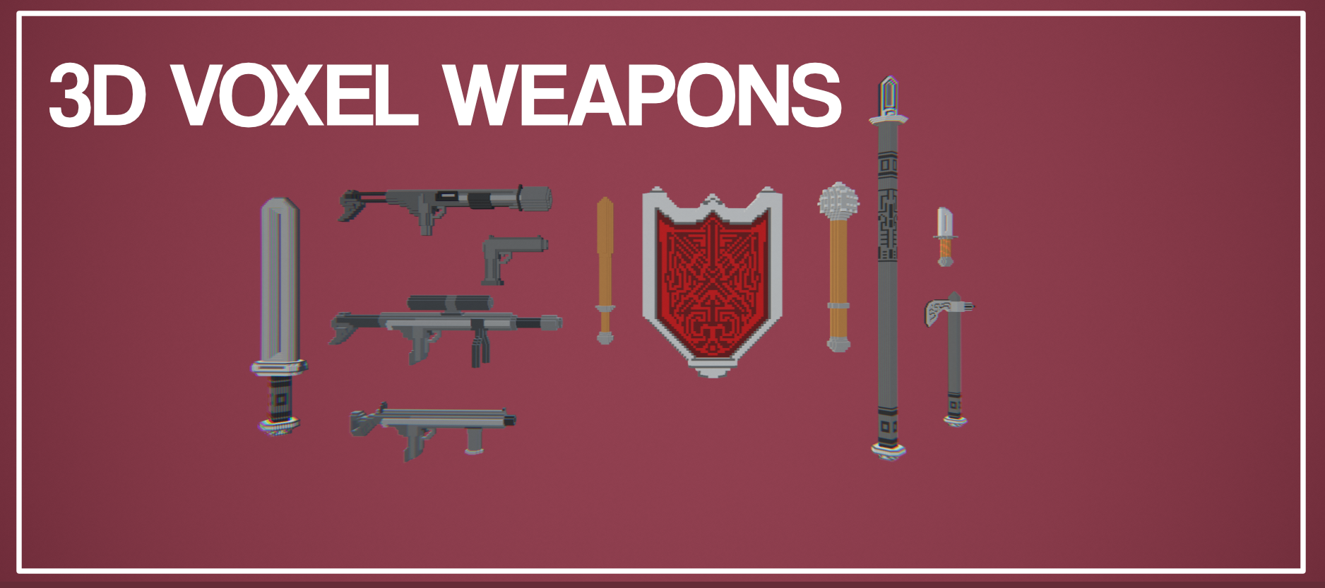 3D Voxel Weapons