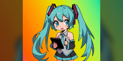 Cover image for Hatsune Miku's Magical Drawing Tablet