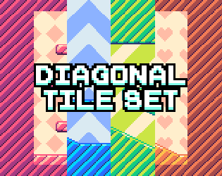 Diagonal pattern tileset pack