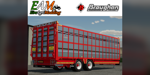 Cover image for FS22 Broughan 28 Foot Animal Trailer