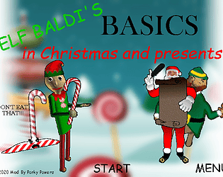 Elf Baldis Basics in christmas and presents