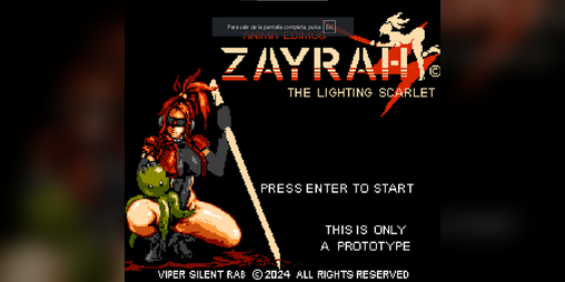 Cover image for Zayrah The Lighting Scarlet [Prototype]