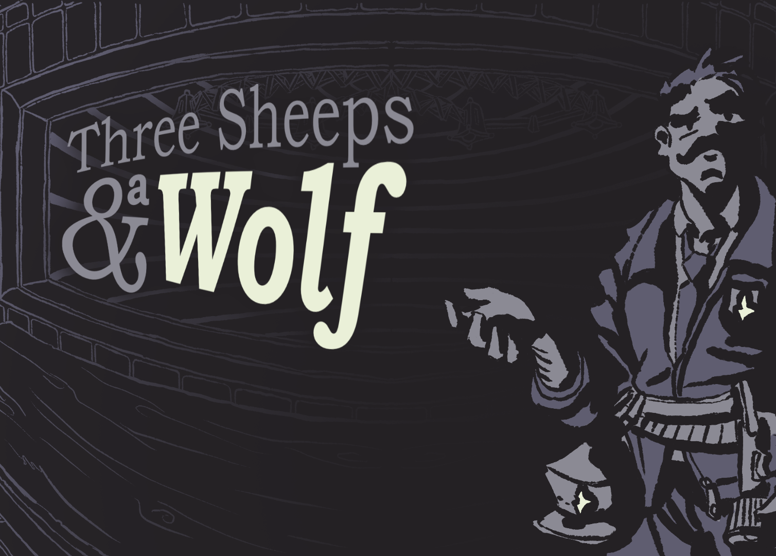 Cover image for Three Sheeps and a Wolf