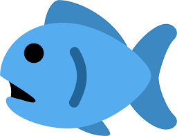 Low Poly Fish Emoji