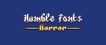 Humble Fonts - Horror