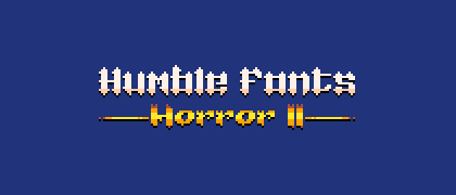 Humble Fonts - Horror II