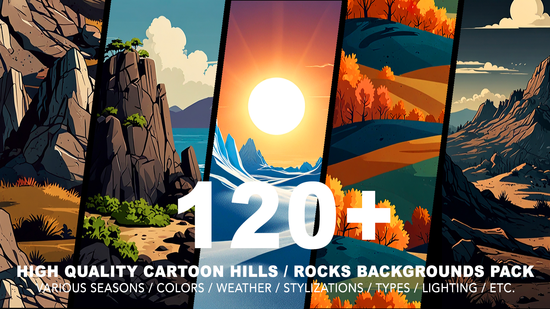 120+ HILLS AND MOUNTAINS BACKGROUNDS