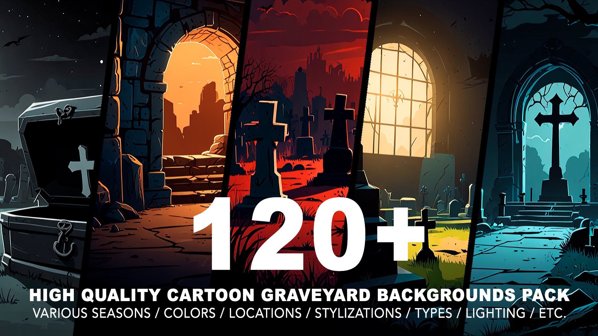 120+ GRAVEYARD BACKGROUNDS