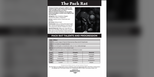 Cover image for The Pack Rat for Shadowdark RPG