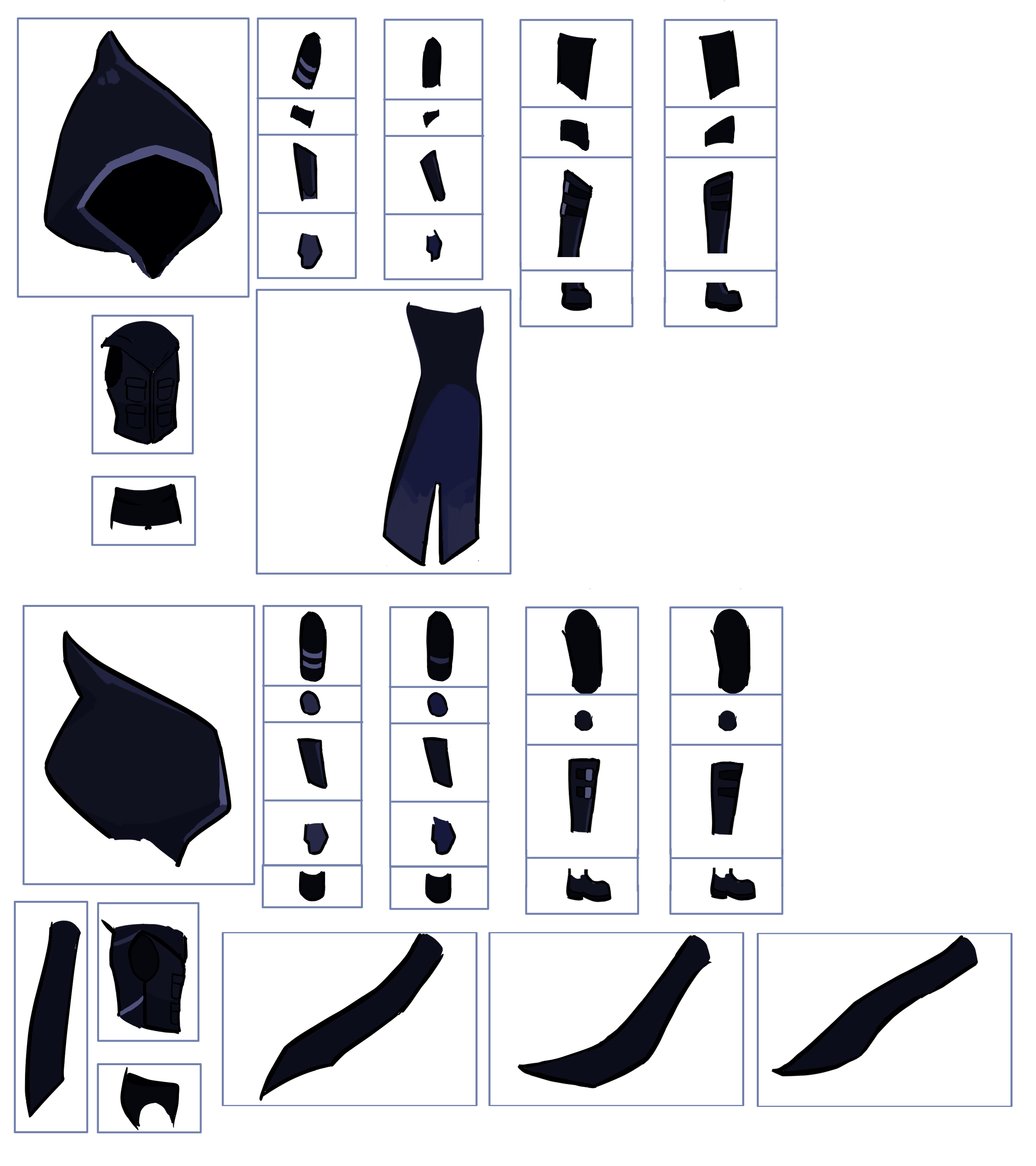 2D Animation Cut Out Sheet