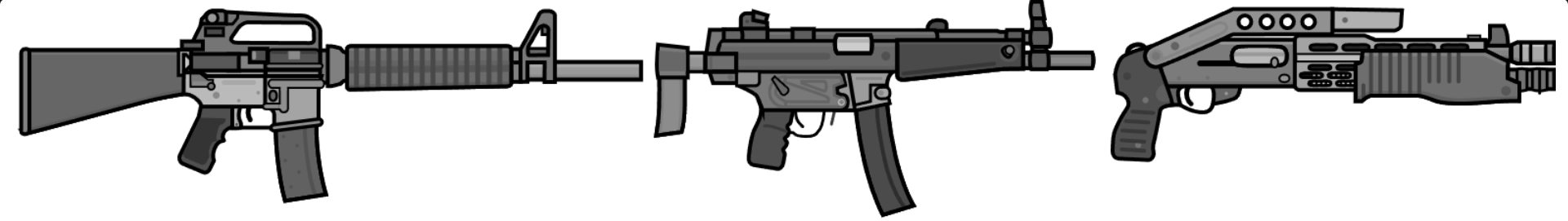 weapon 2d models pack