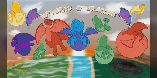 Cover image for Wyverns & Dragons