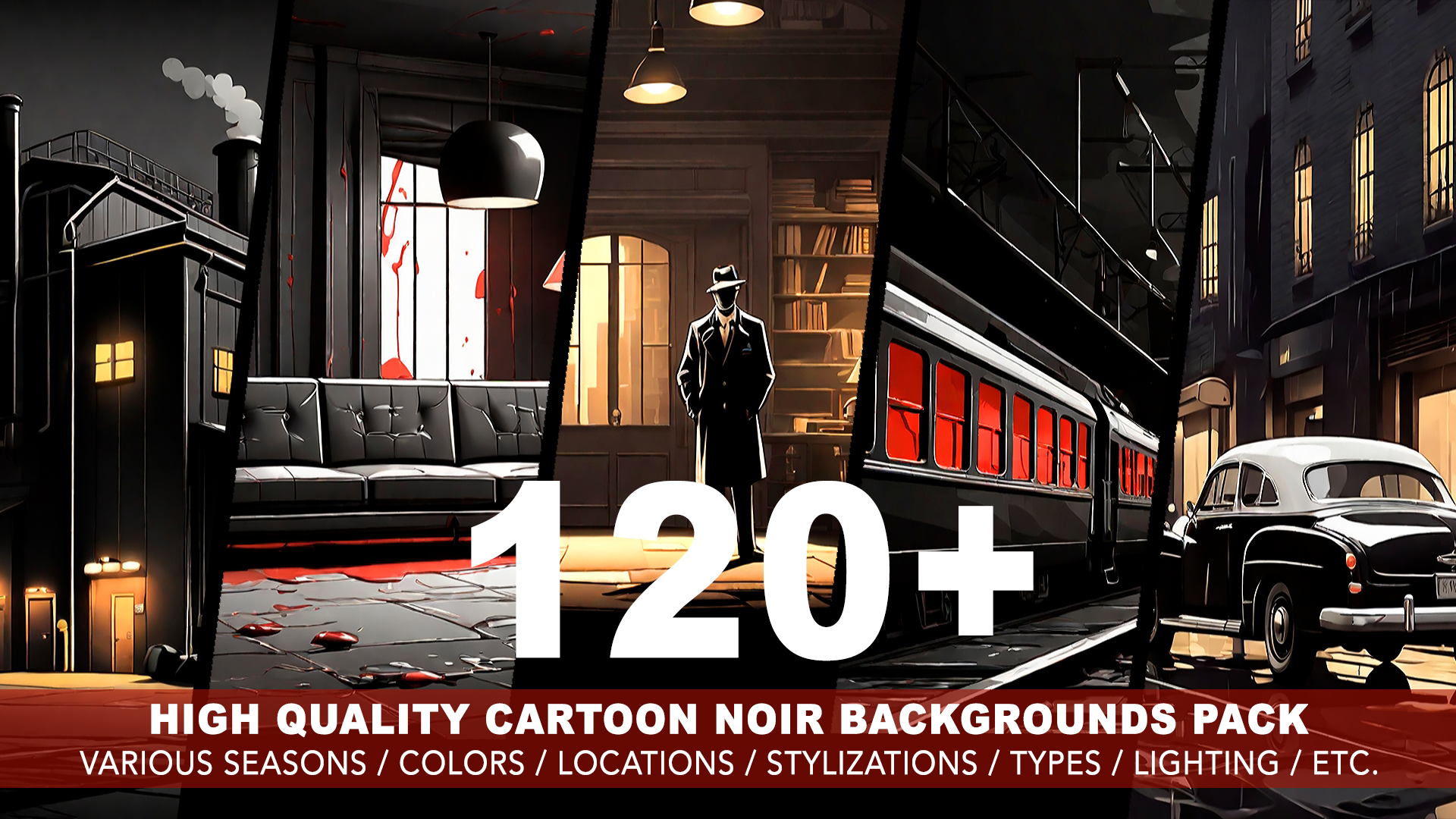 120+ NOIR BACKGROUNDS