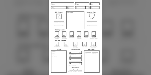 Cover image for Simple Character Sheet (OSE)