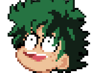 make pixel art 32x32 of your favorite character anime