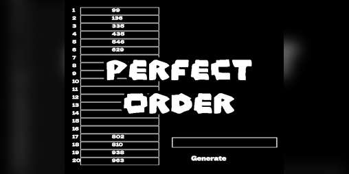 Cover image for Perfect Order