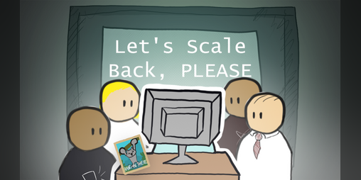 Cover image for Let's Scale Back, PLEASE