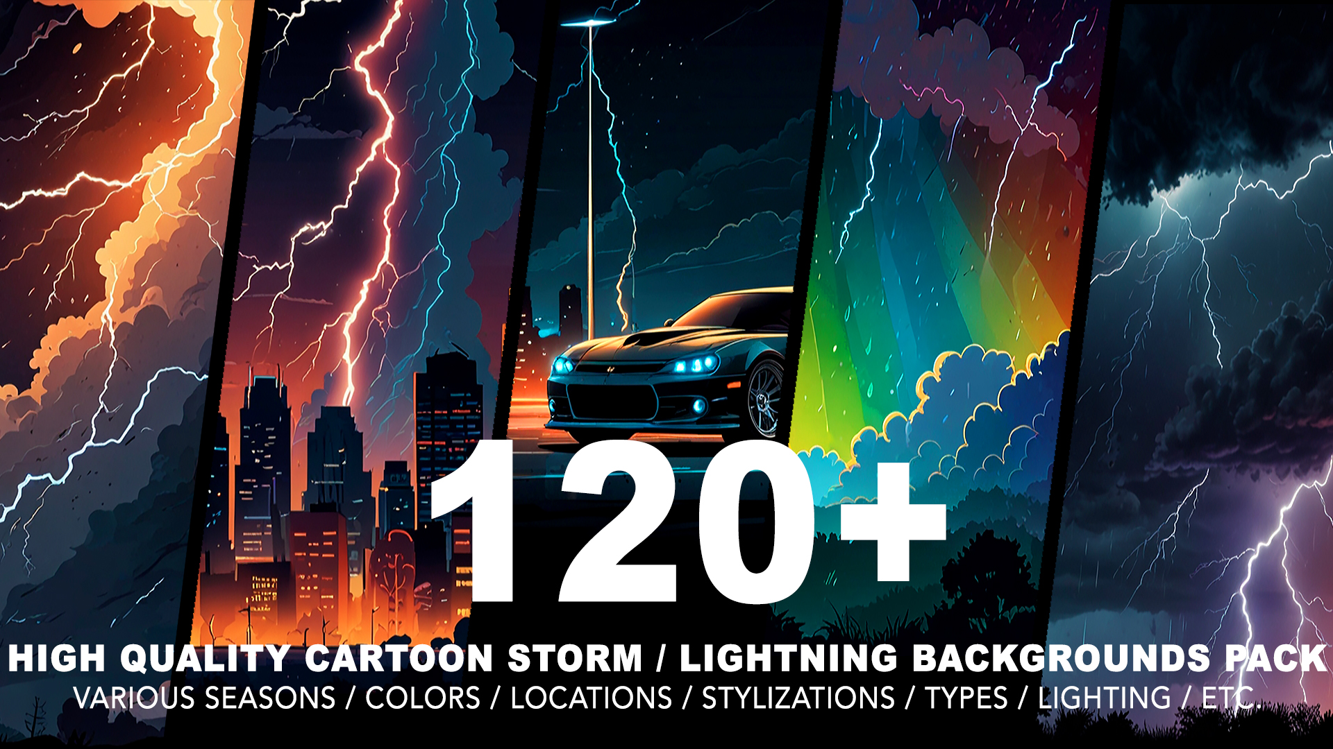 120+ STORM BACKGROUNDS