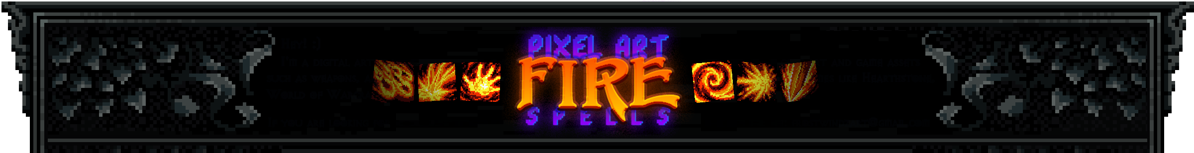 Pixel Art Skill Icons - Pyromancer