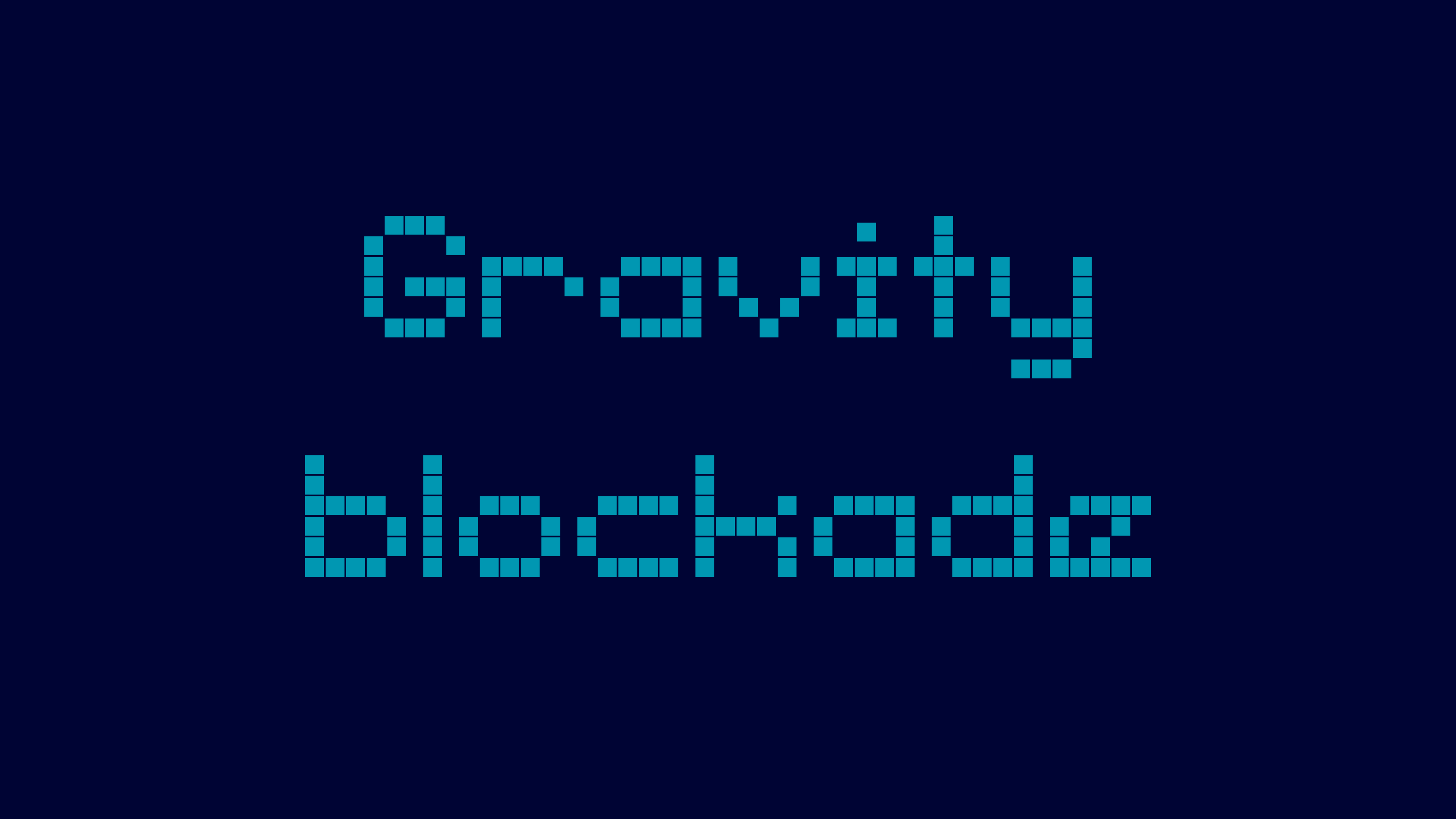 Gravity blockade