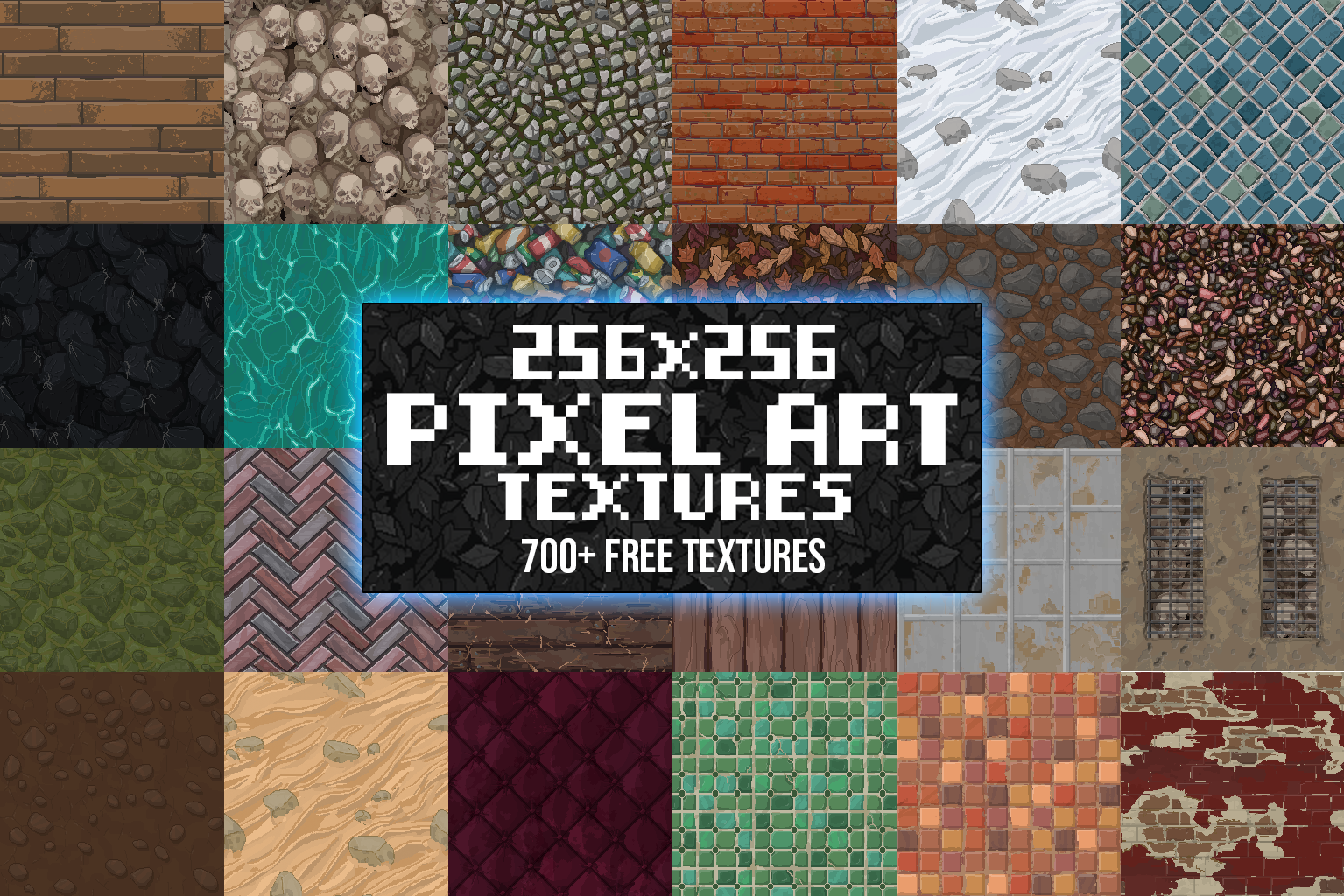 700+ Pixel Art Texture - 256x256