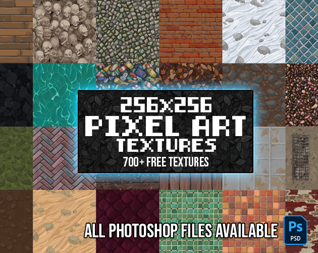 700+ Pixel Art Texture - 256x256 by FlakDeau