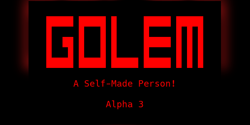 Cover image for Golem: A Self-Made Person!