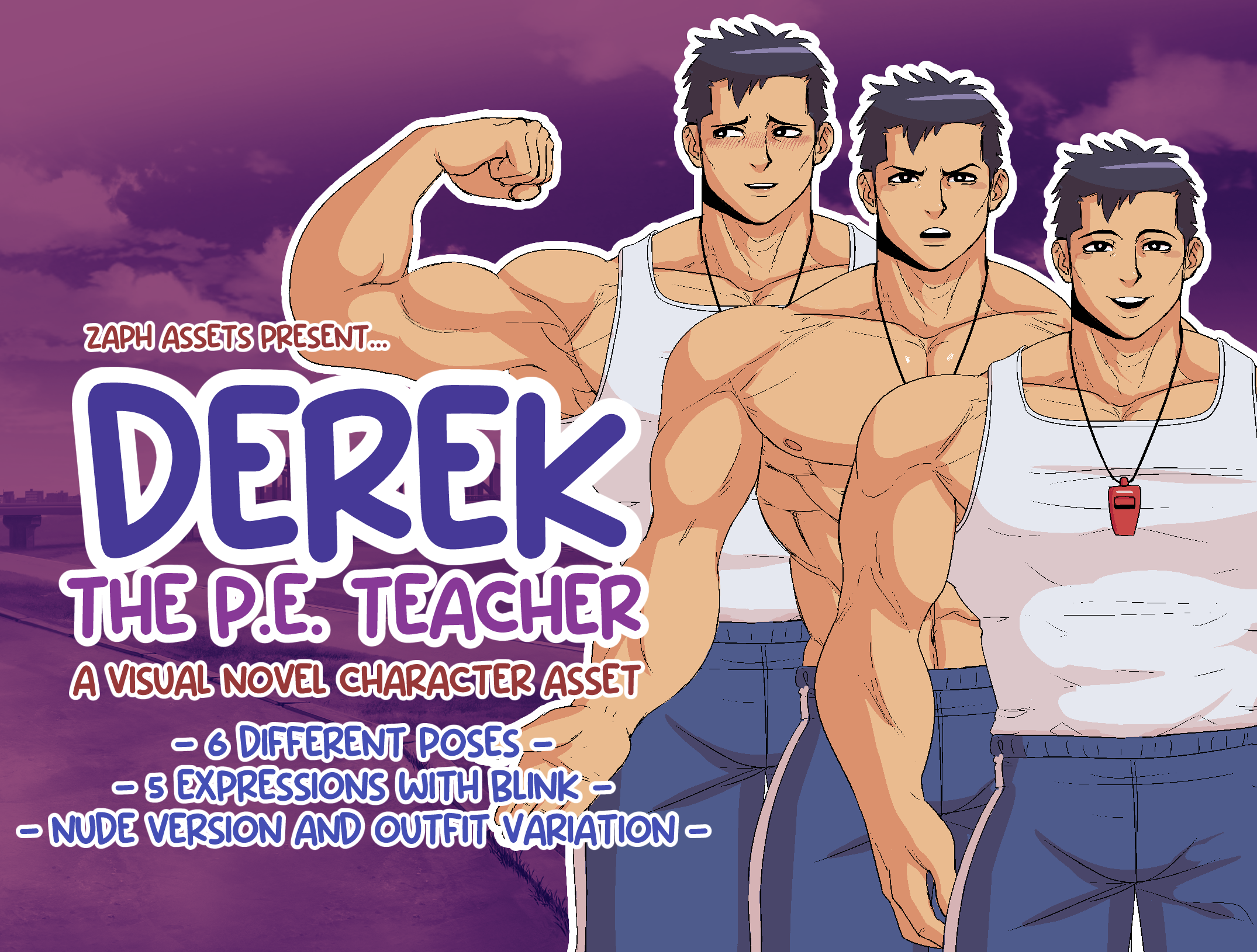 Derek The P.E. Teacher! VN Character