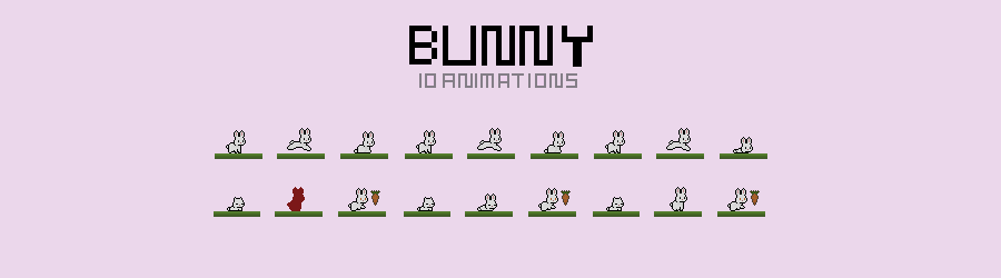 Bunny Pixel Animations