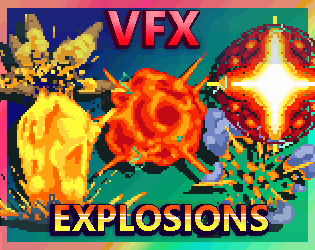 VFX - EXPLOSIONS - Pixel Art Effects by kiddolink