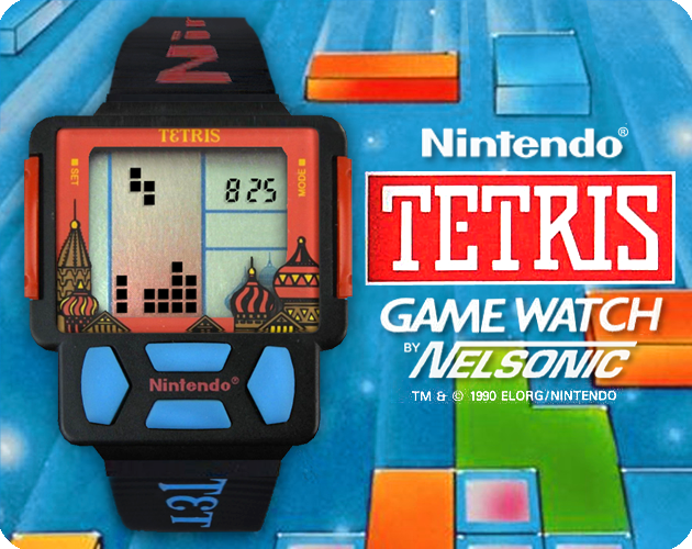 Fashion 1990 Nintendo Tetris Gaming Watch