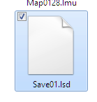 Look for this. These are your save files.