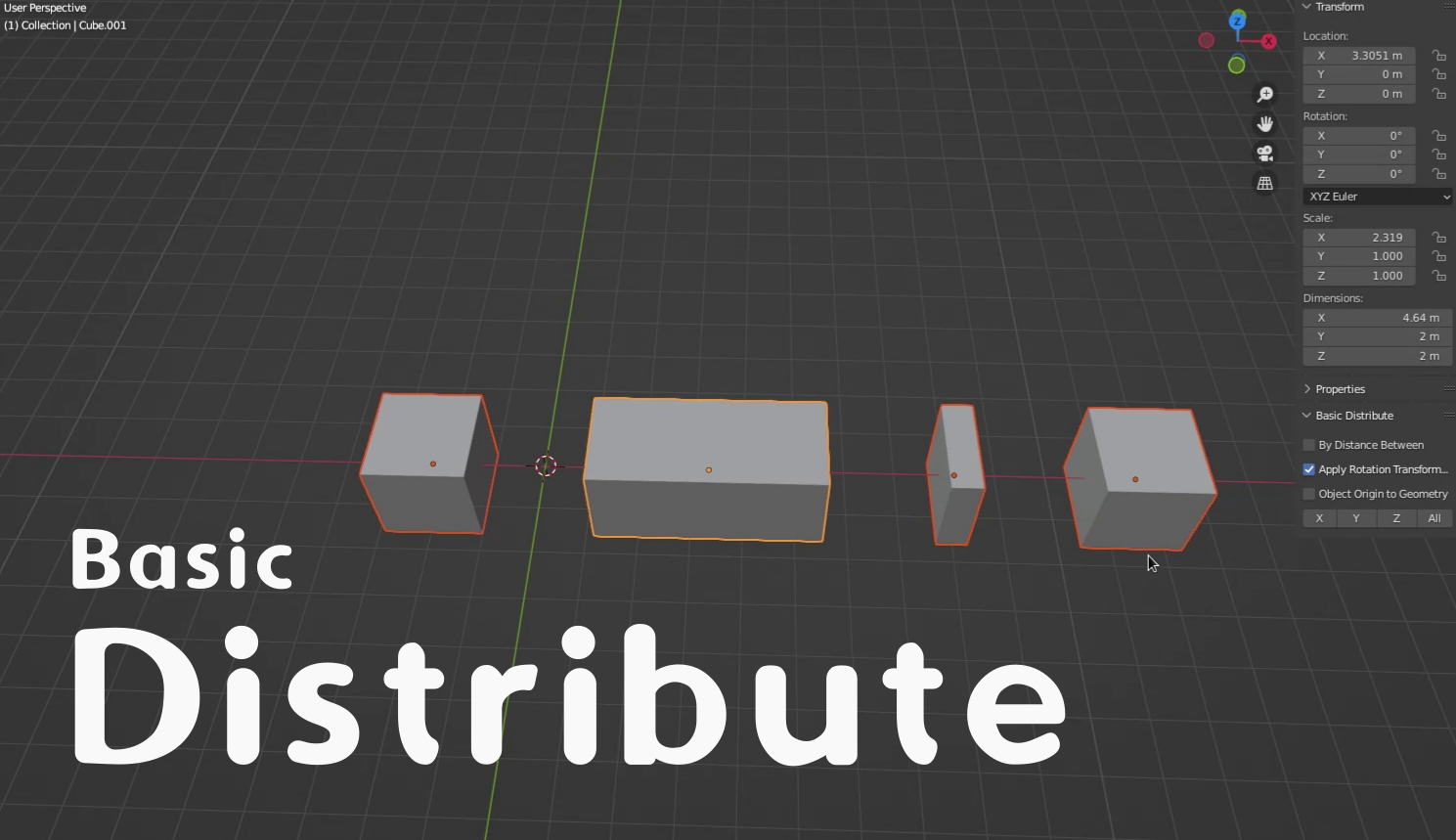 (Blender Addon) Basic Distribute