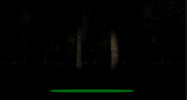 Screenshot of the look with the flashlight on. (post processing)