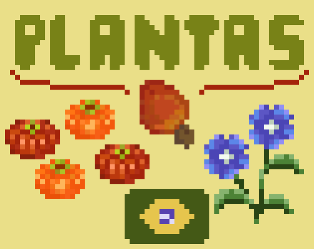 Plantas Brasileiras em Pixel!