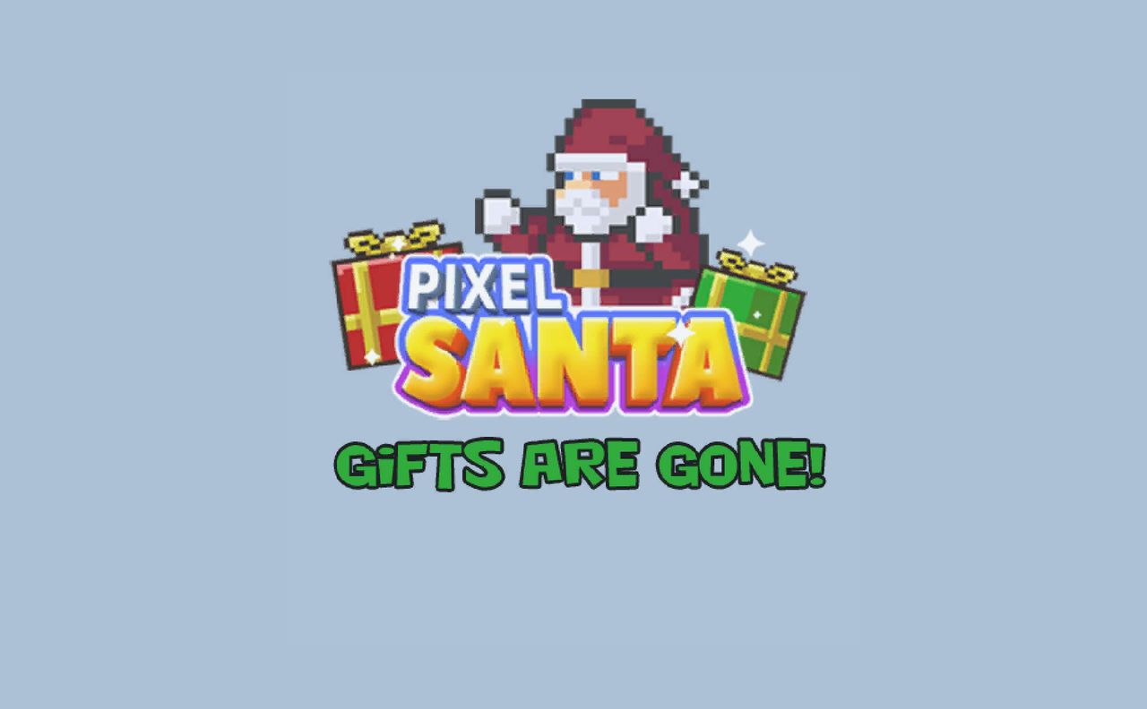 Pixel Santa - Gifts are gone!