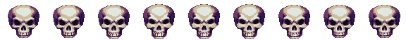 Skull portrait animation