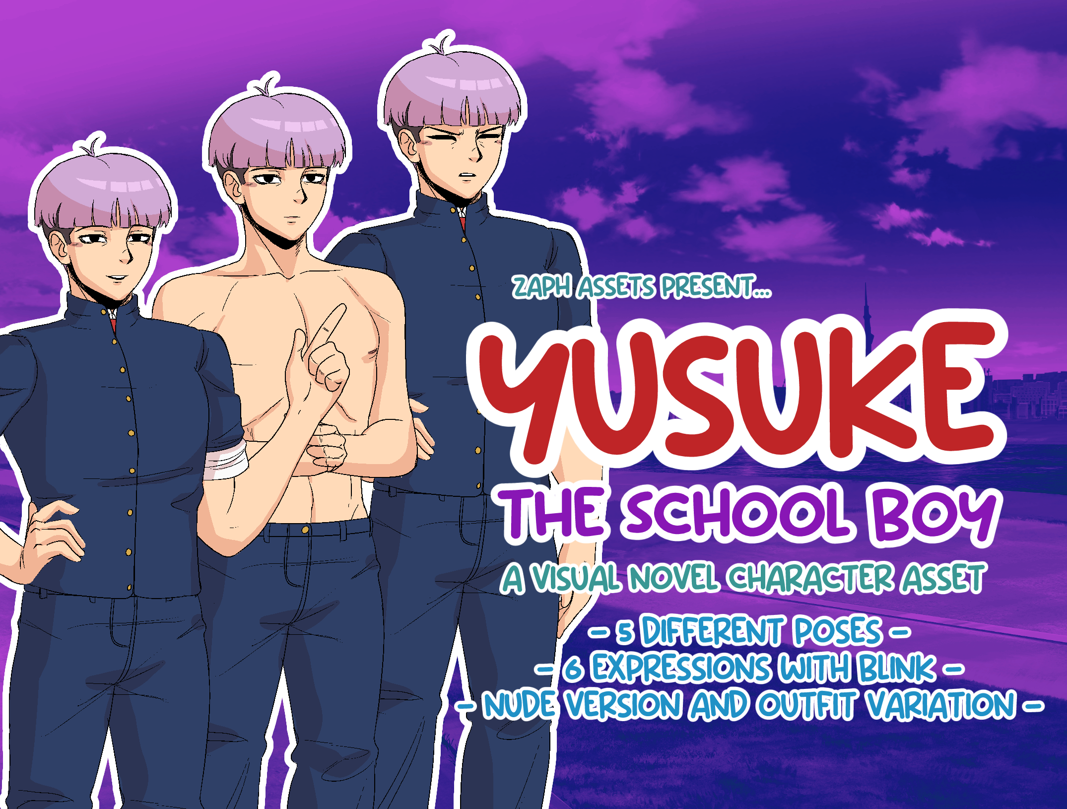 Yusuke The School Boy! VN Character