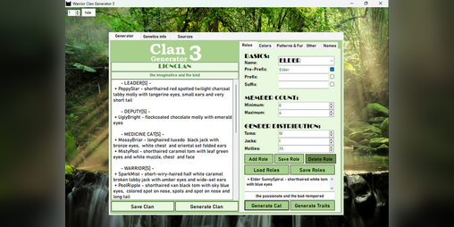 Cover image for Warrior cats clan generator