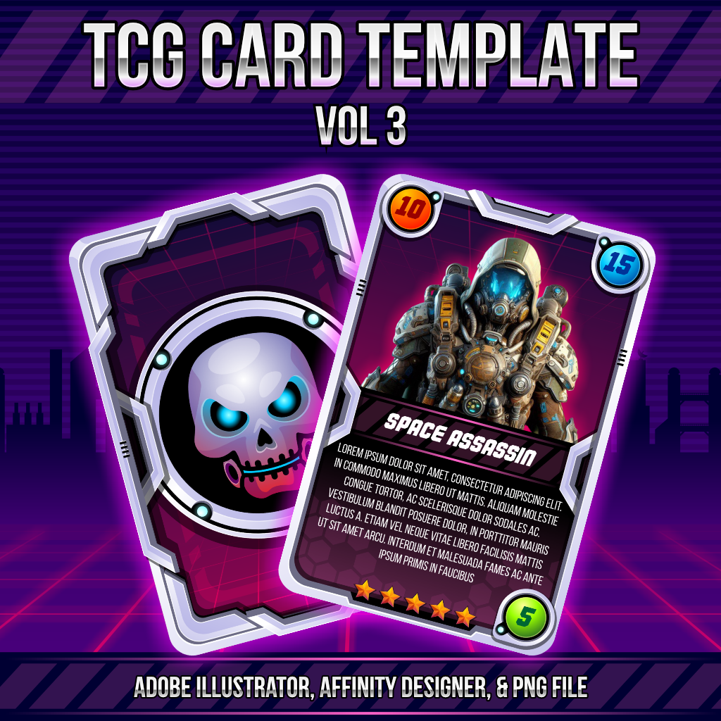 TCG Card Template vol. 3