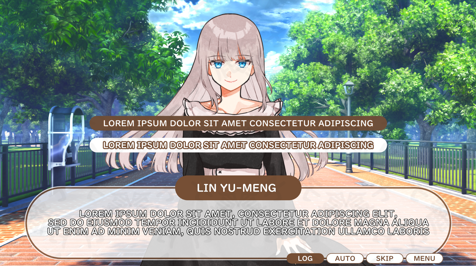 Light.VN GUI Template #001 - Soft Choco Brown