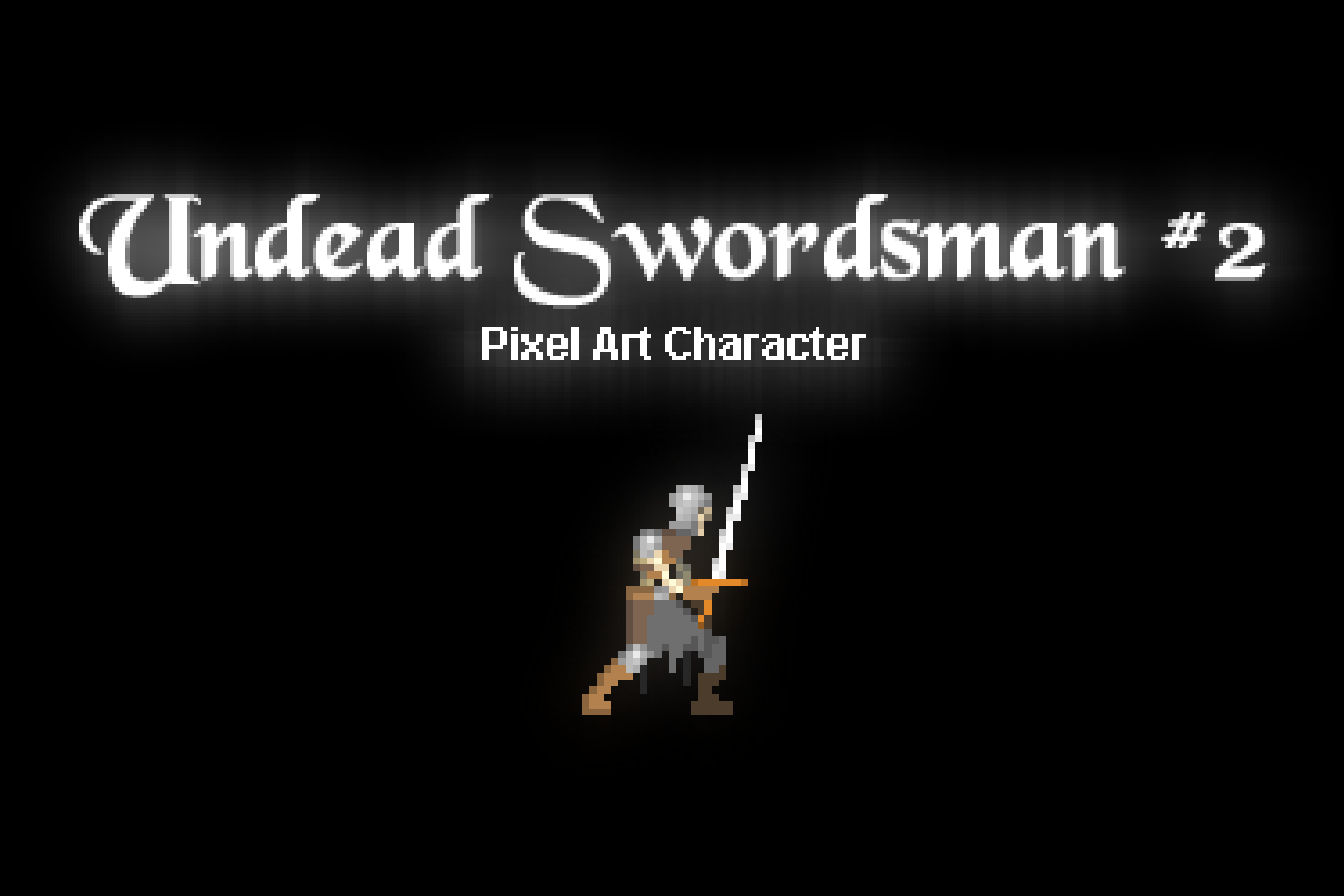 Undead Swordsman #2 - Pixel Art Character