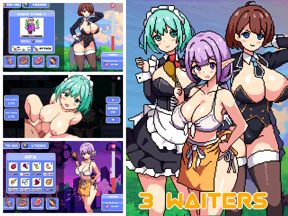 Cover image for 3 waiters