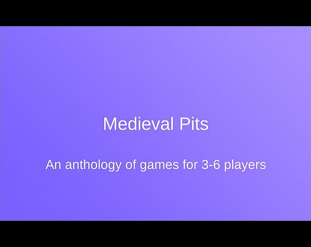 Cover image for Medieval Pits (print & play)