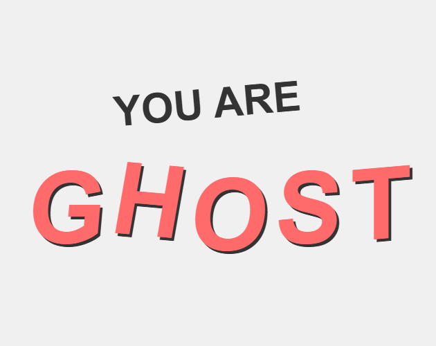 You Are GHOST cover