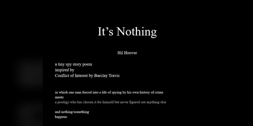 Cover image for It's Nothing