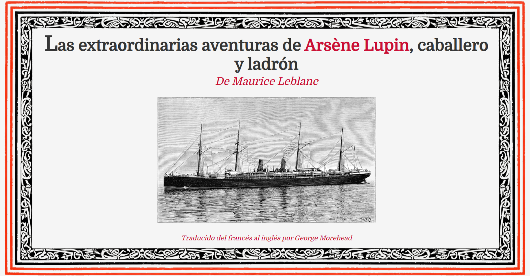 [es-LATAM] Las extraordinarias aventuras de Arsène Lupin, caballero y ladrón