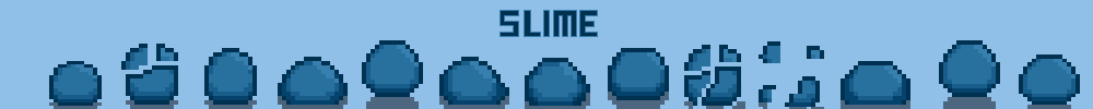 Slime Pixel Animations