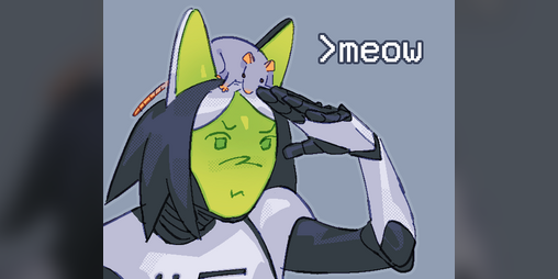 Cover image for >meow