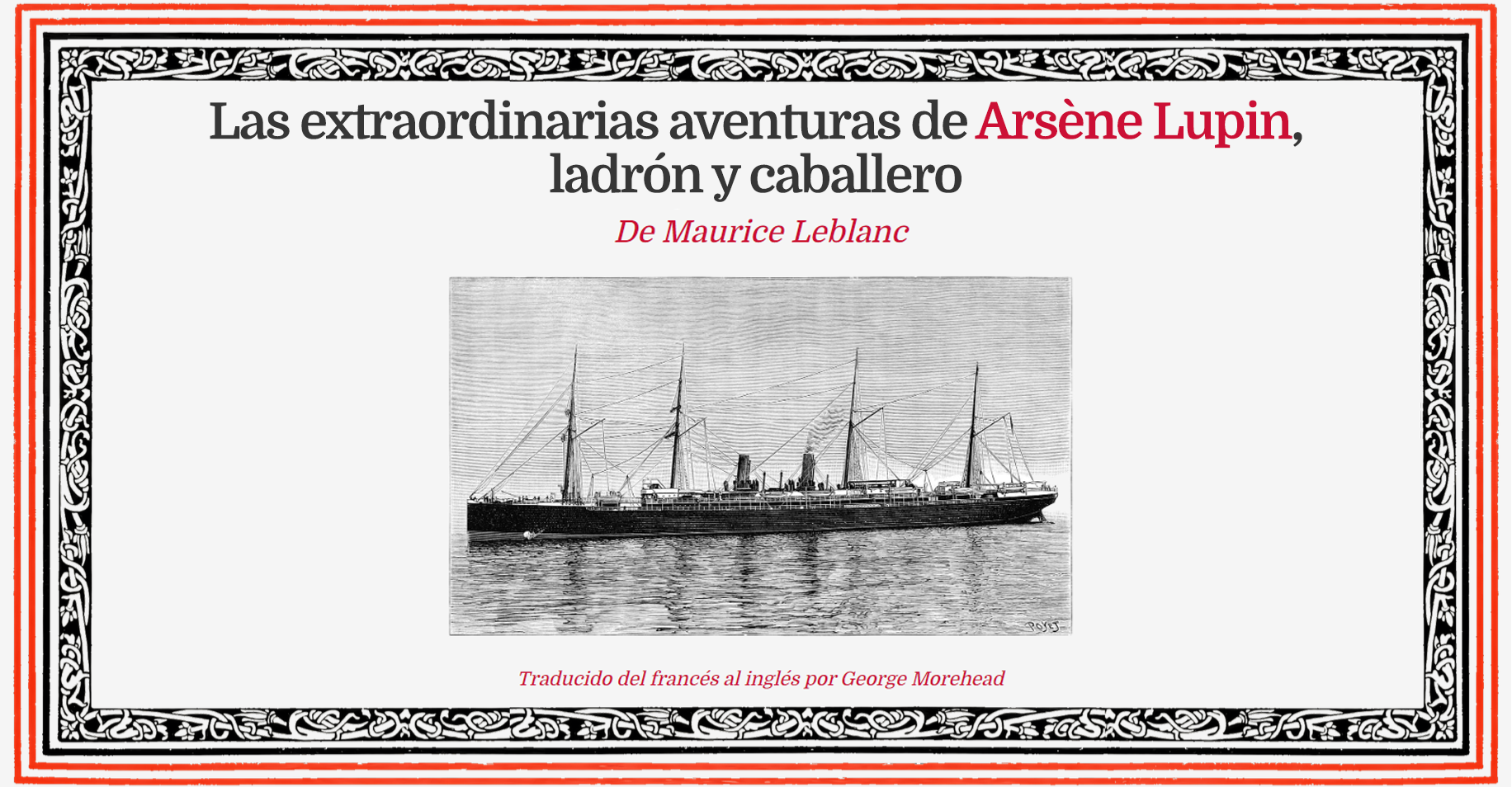 [es-LATAM] Las extraordinarias aventuras de Arsène Lupin, ladrón y caballero